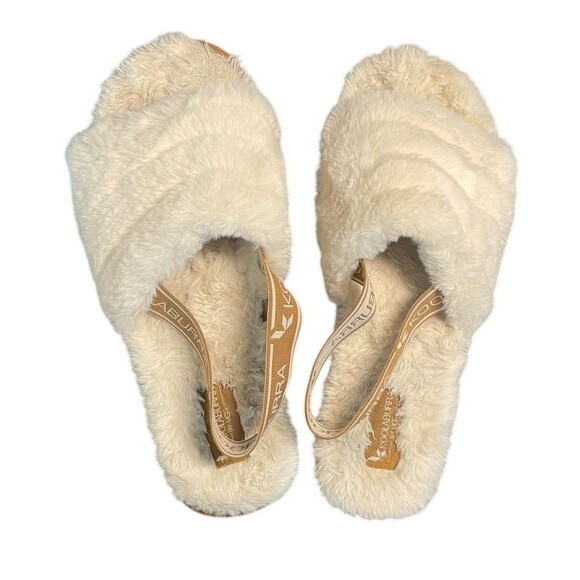 Koolaburra by UGG Natural Fuzz'N II Womens Size 9 Ivory Slippers 1116914 - Picture 10 of 11
